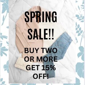 Spring sale!!